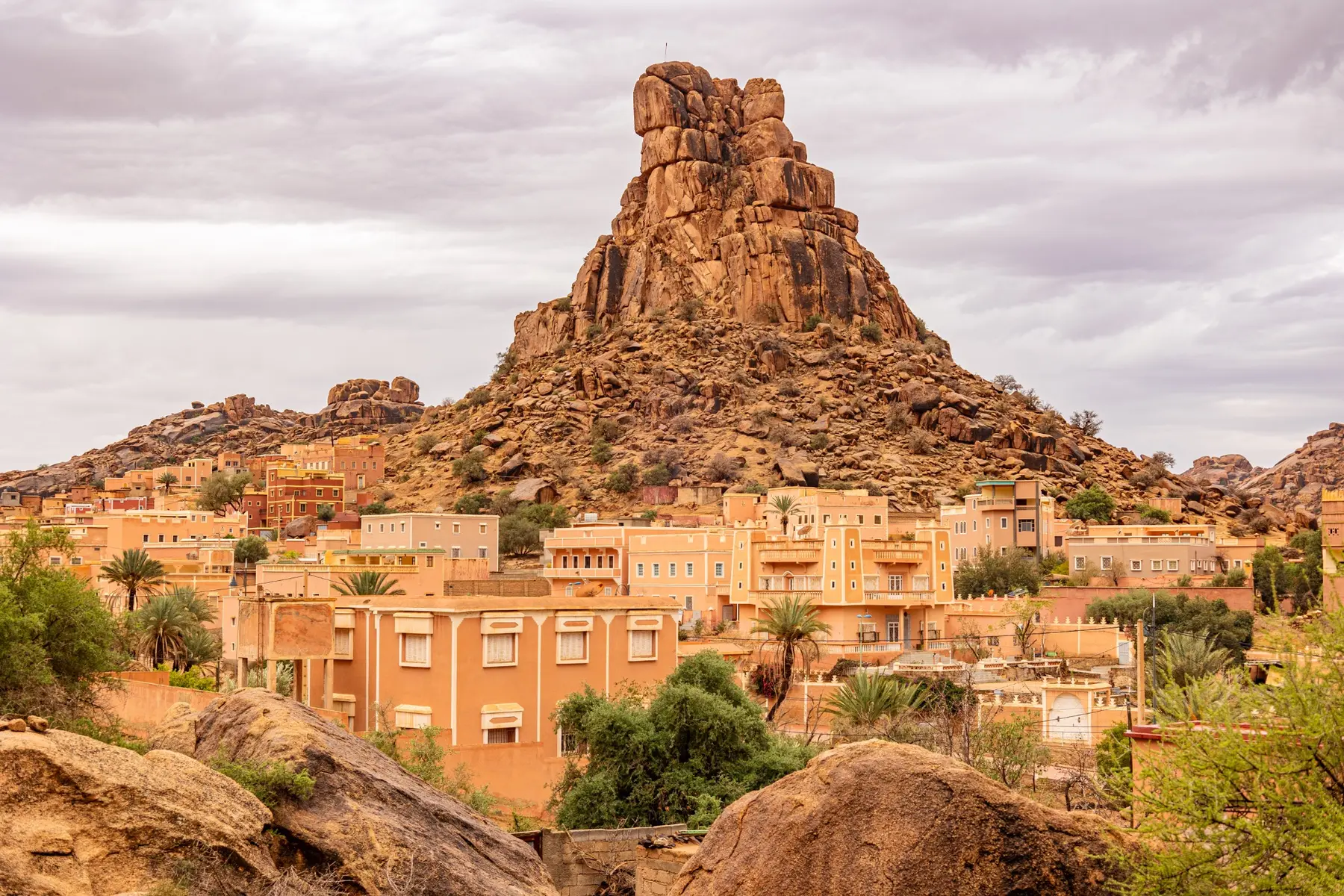 Anti-Atlas village and granite landscape near Tafraout — Southern Morocco Photography Journey